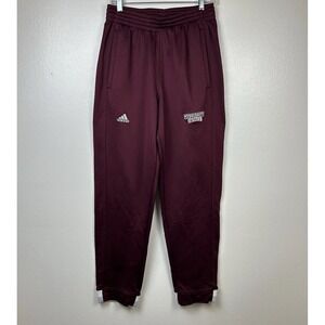 Adidas Men's Mississippi Bulldogs Maroon Sweatpants 2015 Retro Sportswear M Tall